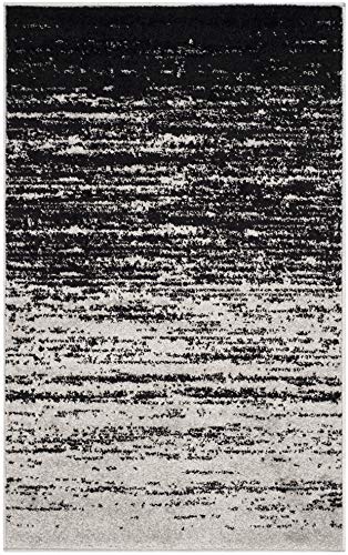 SAFAVIEH Adirondack Accent Rug 2'6"x4', Silver & Black ADR113A - color: Silver/Black, size: 2'6" x 4' (Rectangular)