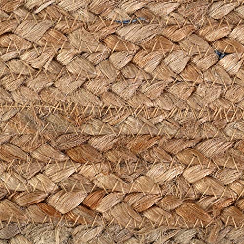 THE BEER VALLEY Jute Braided Table Runner, Natural, 13x36 Inches - color: Natural, size: 1'1" x 3' (Rectangular)