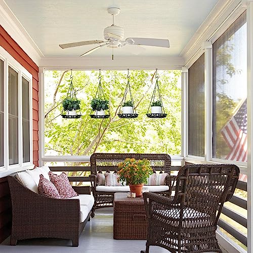 Enhon 2 Pack Plant Hanger, 12" Metal Hanging Planter for Indoor Plants