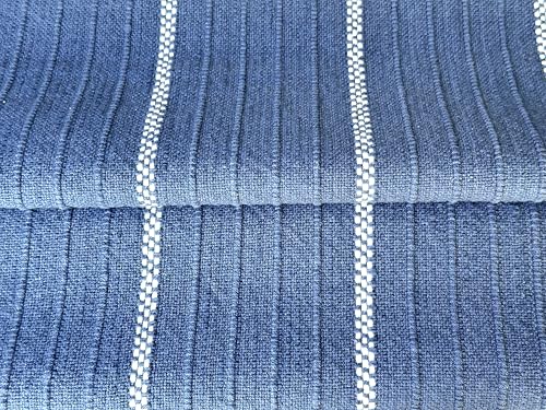 SanVia Designer Cotton Throw Pillow Covers 20x20 for Nooks, Beds & Sofas - color: Indigo Blue, size: 20" x 20" (Pack of 1)