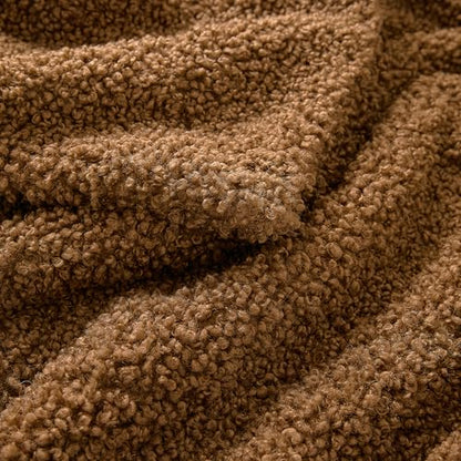 HiEnd Accents Teddy Umber 50x60 inch Boucle Throw Blanket - color: Umber, size: 50" x 60"