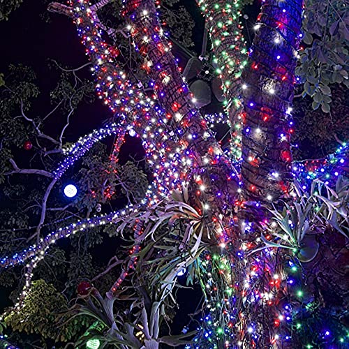 HOME LIGHTING 200 LED 66FT Fairy String Lights, July 4th Patriotic Light with 8 Lighting Modes, Mini Lights Plug in for Indoor Outdoor Independence Day Tree Holiday Party Decor, Red Blue & White - color: Red & Blue & White