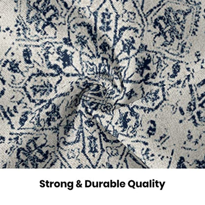 Blue White Ethnic Design Boho Pillow Covers 18x18 Set of 2 - color: Boho-1, size: 18" x 18" (Pack of 2)