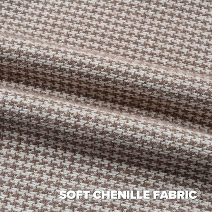 FUTEI Pack of 2 Chenille Throw Pillow Covers 24x24 Inch, Coffee - color: Coffee, size: 24" x 24" (Pack of 2)