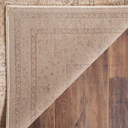 SAFAVIEH Vintage Collection Runner Rug - 2'2" x 8', Creme, Oriental Traditional Distressed Viscose Design, Ideal for High Traffic Areas in Living Room, Bedroom (VTG158-3440)
