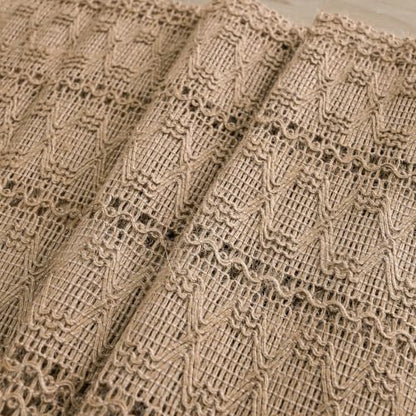 Artoid Mode Linen Woven Farmhouse Hollow Table Runner 12x36 Inch - color: Linen, size: 12" x 36", Table Runner