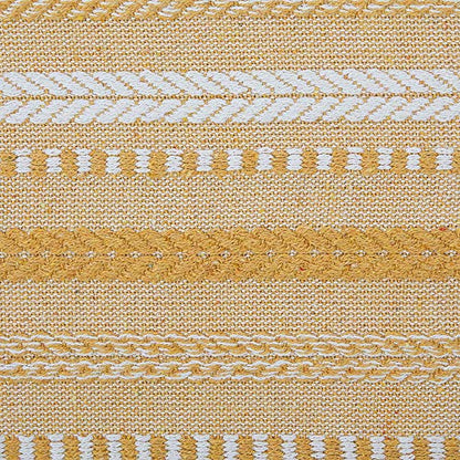 DII Farmhouse Braided Stripe Table Runner Collection, 15x72 (15x77, Fringe Included), Honey Gold (Pack of 12) - size: 15x72" (15x77", Fringe Included) (Pack of 12)