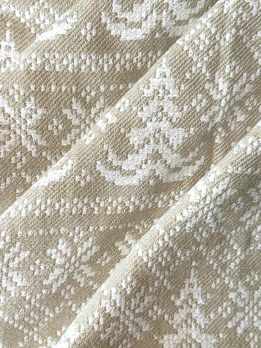 SanVia Designer Cotton Throw Pillow Covers 20x20 for Nooks, Beds & Sofas - color: Taupe Fair Isle, size: 20" x 20" (Pack of 1)