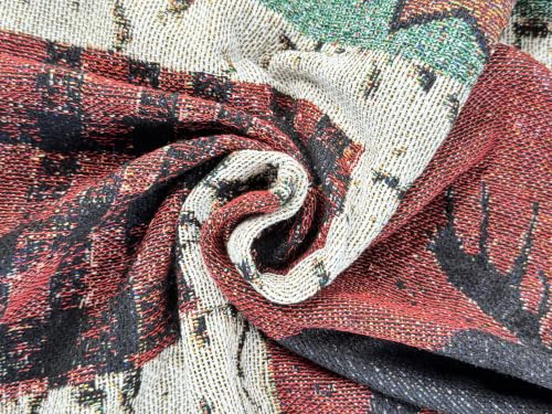 EZ. enjoy Geometric Woodland Moose Bear Tapestry Throw Blanket - color: Wildlife01
