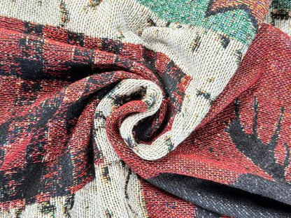 EZ. enjoy Geometric Woodland Moose Bear Tapestry Throw Blanket - color: Wildlife01