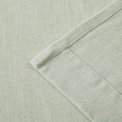 Vision Home Light Green Linen Pinch Pleated Semi Sheer Curtains 40Wx63Lx2 - color: Soft Green/Pinch, size: 40"W x 63"L (Pack of 2)
