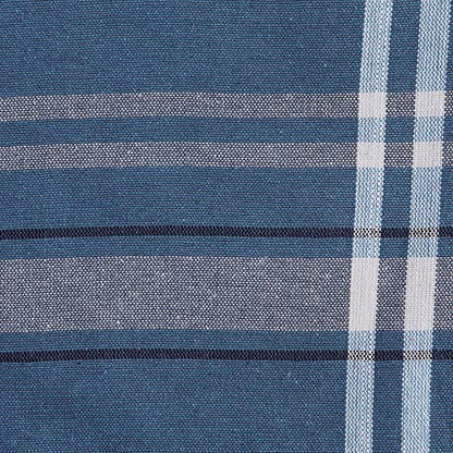 DII French Stripe Dining Table Collection Farmhouse Style Table Runner, 14x108 Inches, Blue Chambray - color: Blue Chambray, size: 14x108 Inches (Pack of 1)