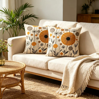 18x18 Inch Mid Century Neutral Throw Pillow Covers Set of 2 - color: A20017, size: 18" x 18" (Pack of 2)