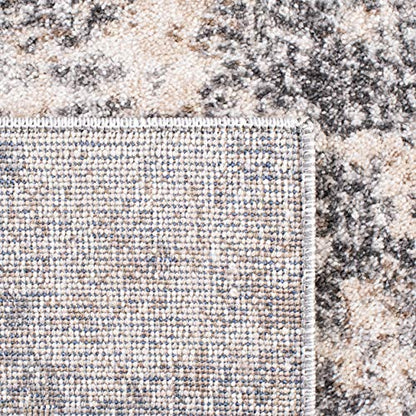 SAFAVIEH Aston Collection Runner Rug - 2' x 9', Light Grey & Grey, Modern Abstract Design, Non-Shedding & Easy Care, Ideal for High Traffic Areas in Living Room, Bedroom (ASN710F) - color: Light Grey/Grey, size: 2' x 9' (Runner)