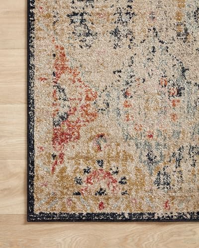 Loloi Jocelyn Khaki/Multi 4'-0" x 6'-0" Accent Rug - color: Khaki / Multi, size: 4' x 6' (Rectangular)