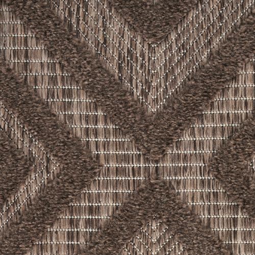 Nourison Home Versatile Brown 2' x 6' Area Rug - Easy Clean, Non Shedding, Bed Room, Living Room, Dining Room, Kitchen (6' Runner) - color: Brown, size: 2' x 6' (Runner)