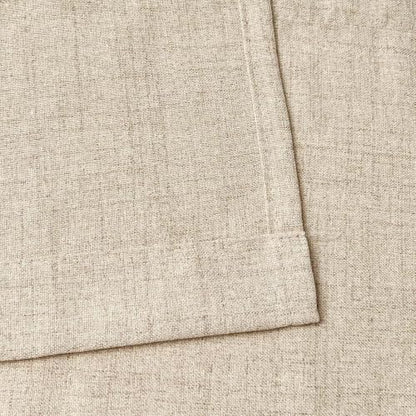 Oindec Farmhouse Faux Linen Valance for Windows, 54x15 inch, Khaki Tan - color: Khaki Tan, size: 54"W x 15"L (Pack of 1)