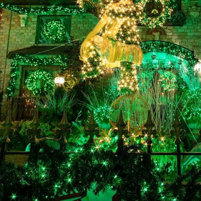 Joomer Solar Fairy Lights, 2-Pack Total 80FT 240LED String Lights, Green - color: Green, size: 2*120LED