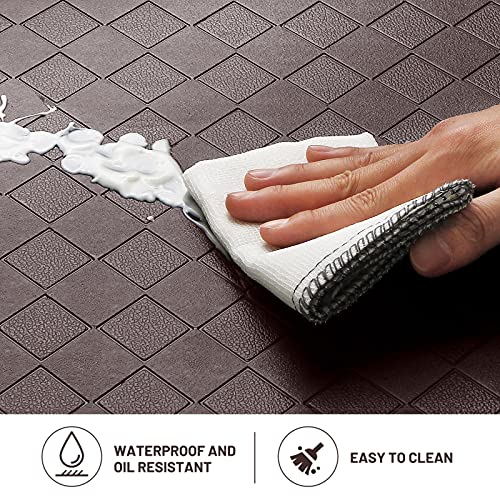 HappyTrends Kitchen Floor Mat - 4/5 Inch Thick Anti-Fatigue Kitchen Rug - color: Chocolate, size: 36"L x 22"W x 0.8"Th