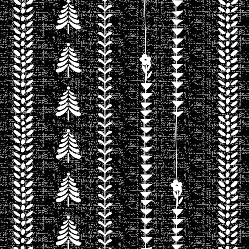 MEETSKY Boho Black 95% Blackout Bedroom Curtains 50Wx72L,2 Panels - color: Black, size: 50"W x 72"L (Pack of 2)