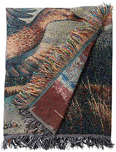 Northwest Hautman Brothers Wildlife Art Woven Tapestry Throw Blanket, 48" x 60", Mallards Rising - color: Mallards Rising