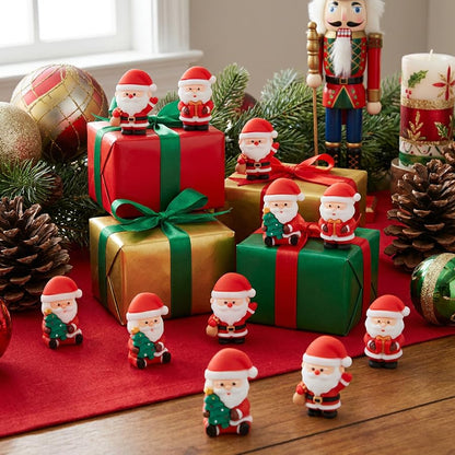 30 Pcs Christmas Mini Santa Figurines, Tiny Santa Claus Statues Ornaments - color: Santa, size: 30 Pcs