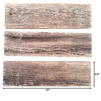 Rockin' Wood Peel & Stick Rustic Reclaimed Barn Wood Paneling, Real Wood, Rustic Wall Planks - Easy Installation (1 Square Foot) - size: 1 Square Foot (Sample Pack)