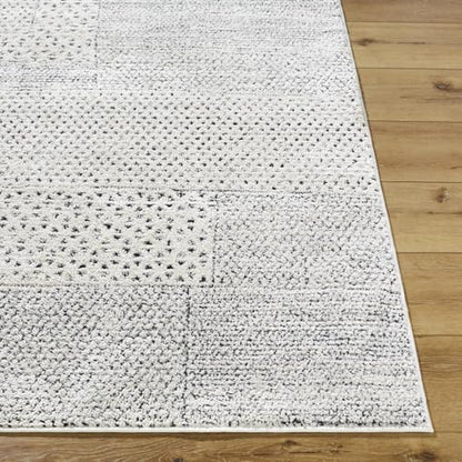 Livabliss x Galey Alix Architect III Modern Geometric Area Rug, 6'7" x 9' (7' x 9'), Gray/Black - color: Gray/Black, size: 6'7" x 9' (Rectangular)