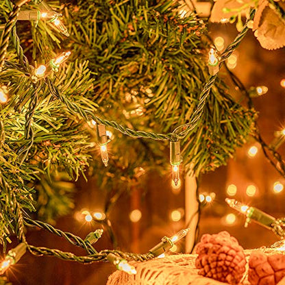 White Christmas Lights,13FT 50 Count String Lights with Green Wire - color: Warm White (Green Wire), size: 50 count