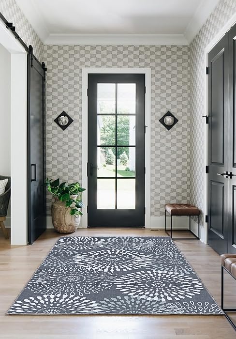 StepRite 3x5 Hallway Runner Rug, Washable Non-Slip Kitchen Rug for Entryway - size: 3' x 5' (Rectangular)