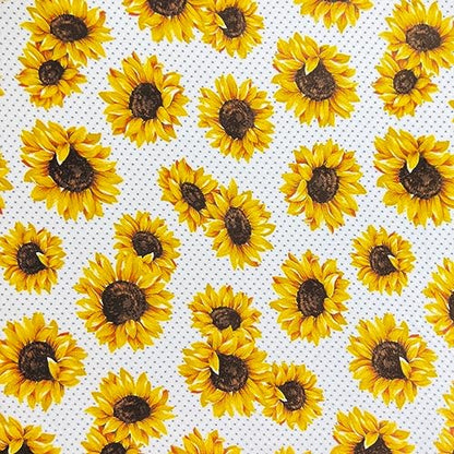 Serafina Home Summer Sunflower Throw Blanket: Beautiful Fleece Flowers with Yellow Brown White Accents, 50" x 60", for Couch, Bed, Travel - color: Sunflower