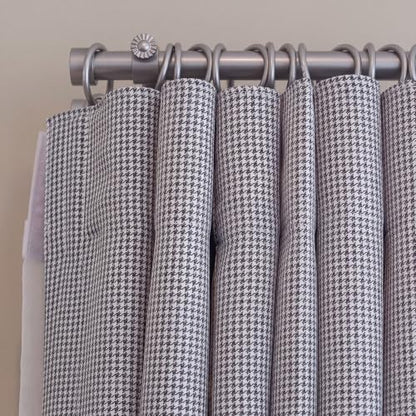 LEIFIDE 4 Pack Curtain Rod Finials Curtain Rod End Cap Finials for Curtains Rods of 7/8 and 1 Inch Diameter (Silver) - color: Silver