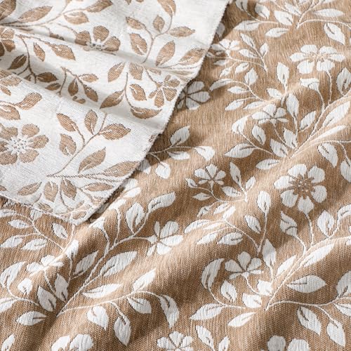 Hahafelt Brown Flower Chenille Throw Blanket 50x60 Soft Couch - color: Brown, style: Flower