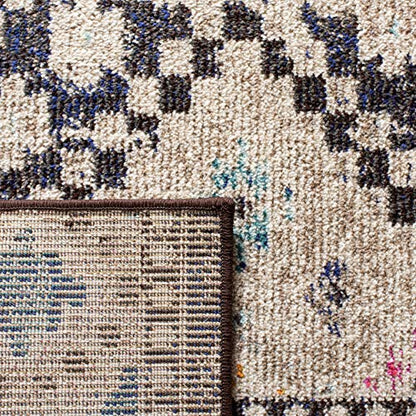 SAFAVIEH Madison Collection Accent Rug - 3' x 5', Black & Yellow, Boho Diamond Distressed Design, Non-Shedding & Easy Care, Ideal for High Traffic Areas in Entryway, Living Room, Bedroom (MAD418Z) - color: Black/Yellow, size: 3' x 5' (Rectangular)