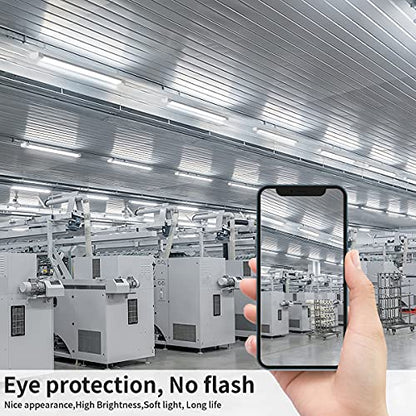 Airand Utility LED Shop Light Fixture 2PCS 4FT Linkable Plug in LED Tube Light for Kitchen Bathroom Garage Basement Office, Long LED Shoplight, Corded Electric with ON/Off Switch, IP66 Waterproofing - size: 4FT/2PCS