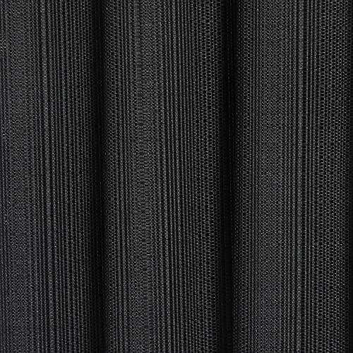 SHACOS Small Round Table Placemats Wedge Placemat Set of 4 Non Slip Heat Resistant Woven Vinyl Table Mats Wipe Clean Indoor Outdoor (4, Black) - color: Black