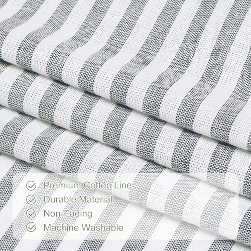 ASPMIZ Farmhouse Valances for Windows, Beige+Green, 60x14 Inches, 1 Panel - color: Beige&green, size: 60"W x 14"L (Pack of 1)