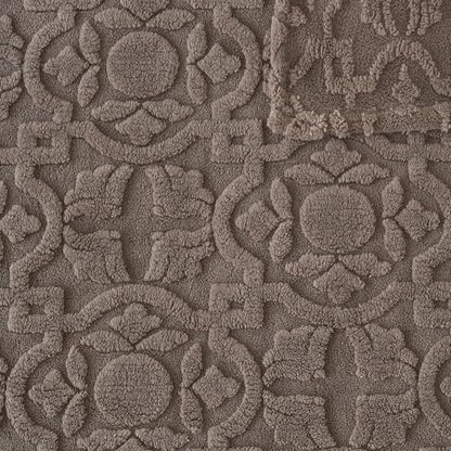 3D Jacquard Throw Blanket, Soft Fuzzy Flannel Throws for Couch Bed - color: Light Taupe Jacquard, size: 50" x 70"