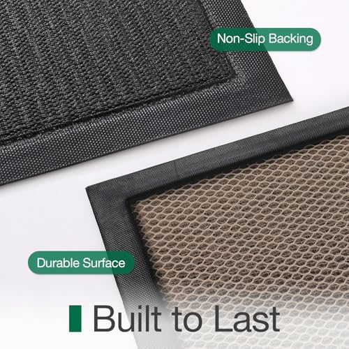 LUMI Outside Welcome Door Mat 36x59, Non-Slip Durable Rubber Easy Clean - color: Hello, size: 36"x59"