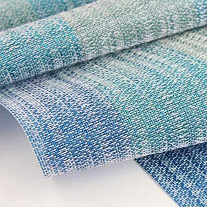 PIGCHCY 72 inches Table Runner,Table Centerpiece, Heat Resistant Vinyl Woven Washable Table Mats Sets (Coastal Blue) - color: Gradient: Blue Coastal, size: 1 Table Runner
