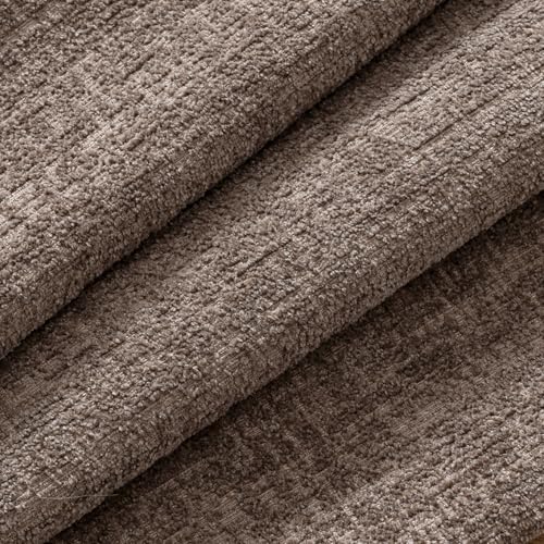 MIULEE Fall Couch Pillow Covers Textured Chenille 18x18 Taupe - color: Taupe, size: 18" x 18" (Pack of 2)