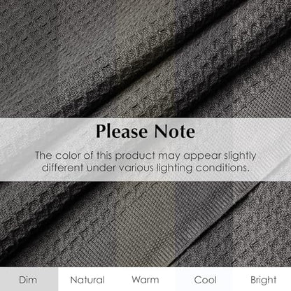 100% Cotton Waffle Weave Blanket for Hot Sleepers, Twin 92" x 68" - color: Charcoal Grey, size: Twin(92"x68")