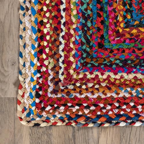 nuLOOM Tammara Multicolor Ombre Braided Runner Rug, 2' x 8'