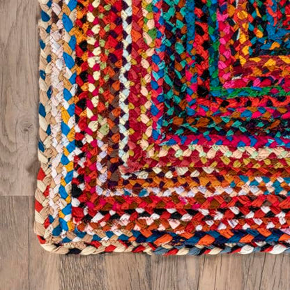nuLOOM Tammara Multicolor Ombre Braided Runner Rug, 2' x 8'