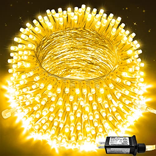 JMEXSUSS Connectable 250 LED Warm White Christmas Lights Indoor Outdoor - color: Warm White, size: 250 LED