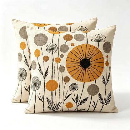 18x18 Inch Mid Century Neutral Throw Pillow Covers Set of 2 - color: A20017, size: 18" x 18" (Pack of 2)