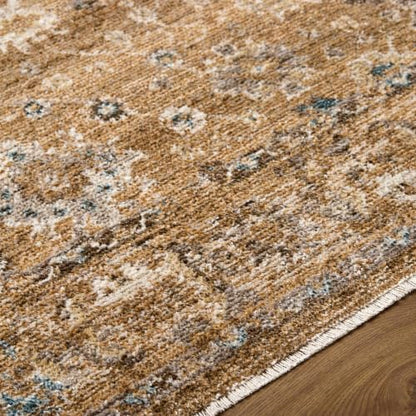 Hauteloom Voyul Living Room, Bedroom Area Rug - Traditional - Tan, Medium Brown, Taupe - 5' x 7'5" - color: Tan, Medium Brown, Taupe / Humana, size: 4'11" x 7'5" (Rectangular)