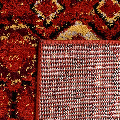 SAFAVIEH Amsterdam Runner Rug 2'3"x6', Boho Terracotta & Multi AMS108D - color: Terracotta/Multi, size: 2'3" x 6' (Runner)