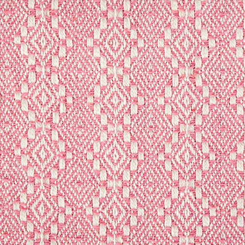 DII Diamond Stitch Woven Throw, Organic Modern, 50 x 60, Rose - color: Rose