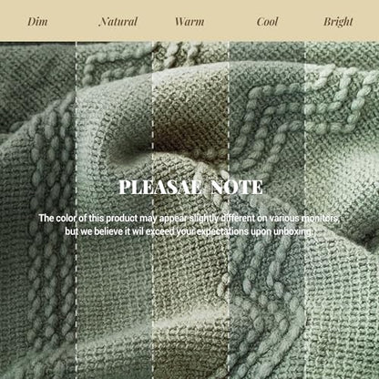 BATTILO HOME Sage Green Throw Blanket for Couch, 50"x60" - color: Sage, size: 50 x 60 in.